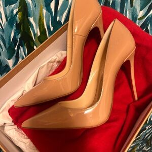 Christian Louboutin So Kate 120 Patent Nude Size 38 (7.5/8)